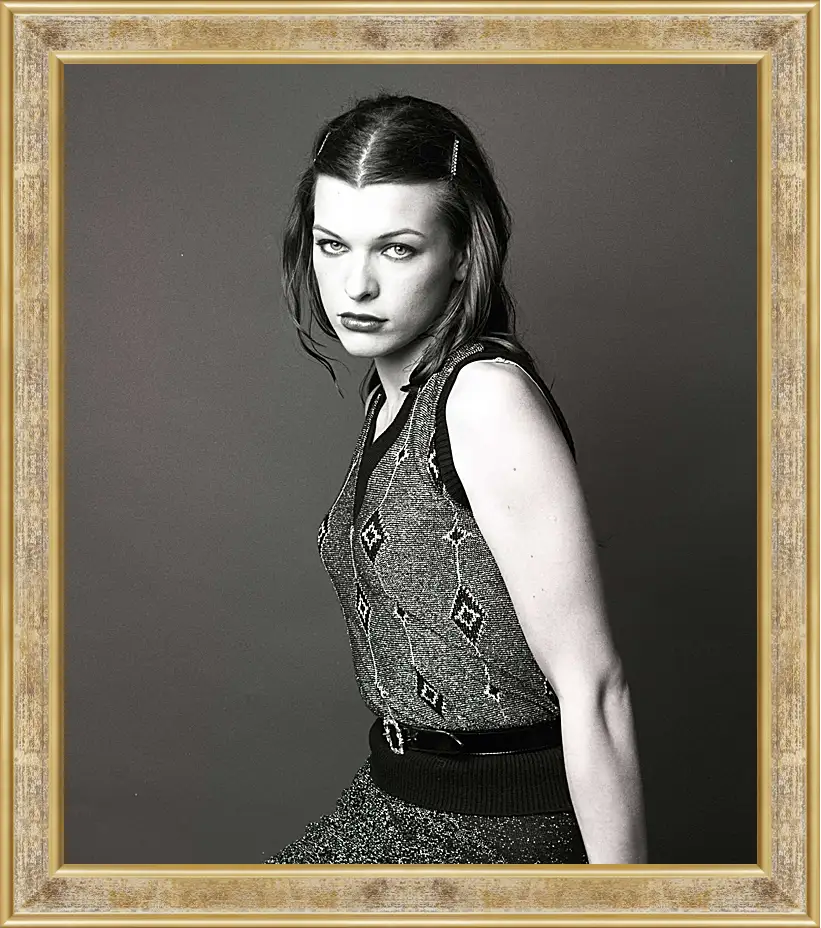 Картина в раме - Милла Йовович. Milla Jovovich