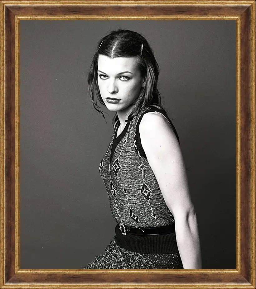 Картина в раме - Милла Йовович. Milla Jovovich