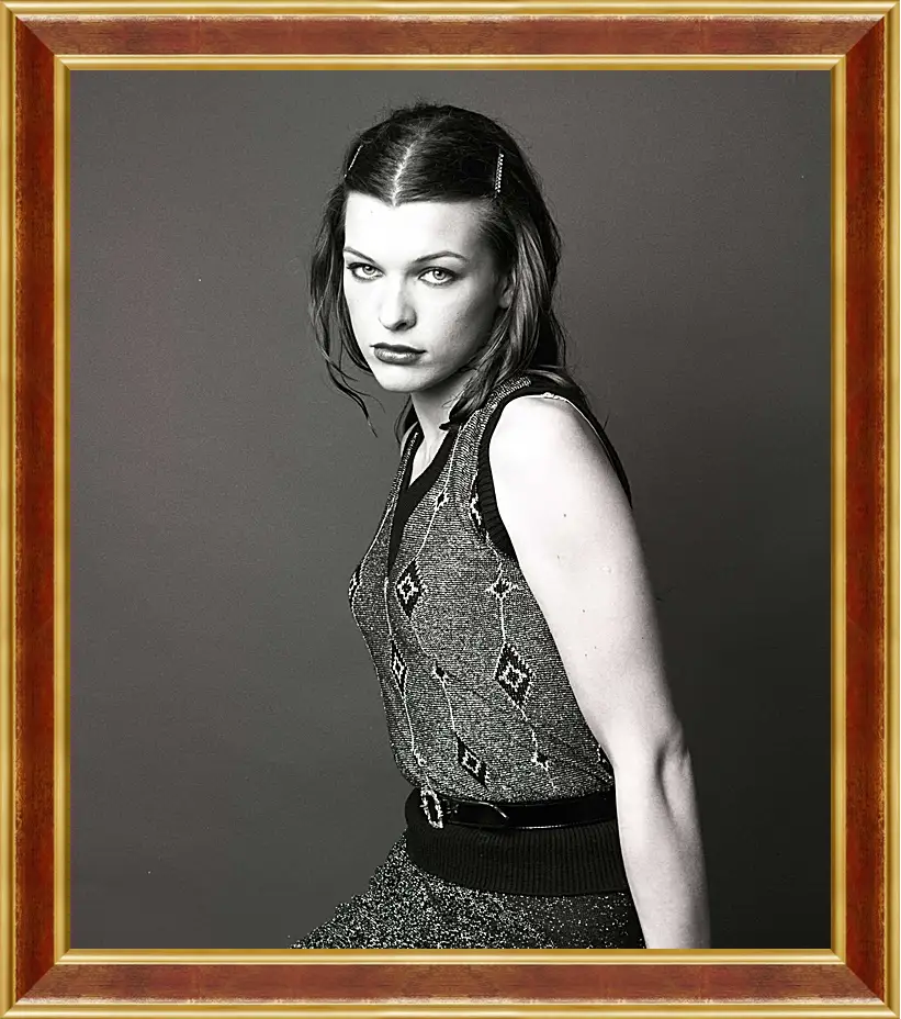 Картина в раме - Милла Йовович. Milla Jovovich