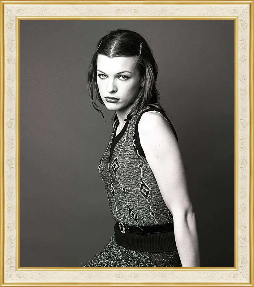 Картина в раме - Милла Йовович. Milla Jovovich