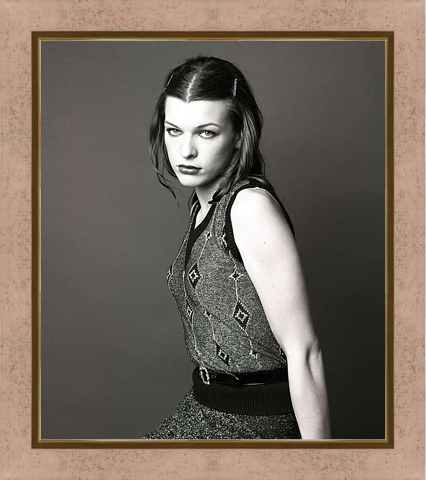 Картина в раме - Милла Йовович. Milla Jovovich