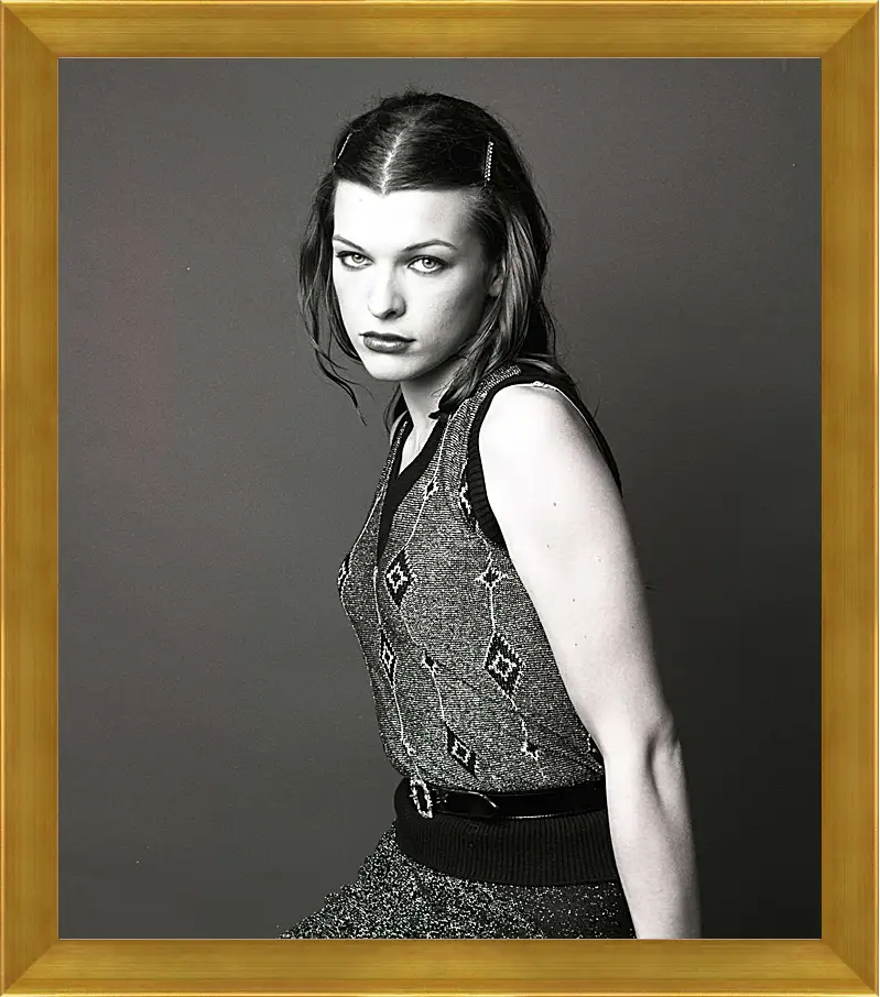 Картина в раме - Милла Йовович. Milla Jovovich