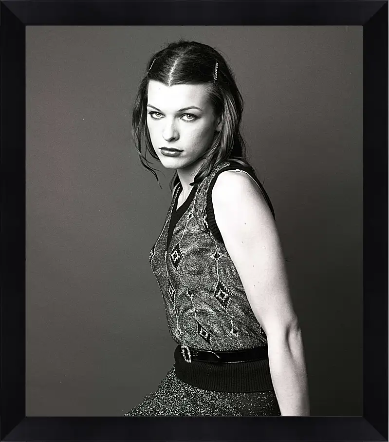 Картина в раме - Милла Йовович. Milla Jovovich