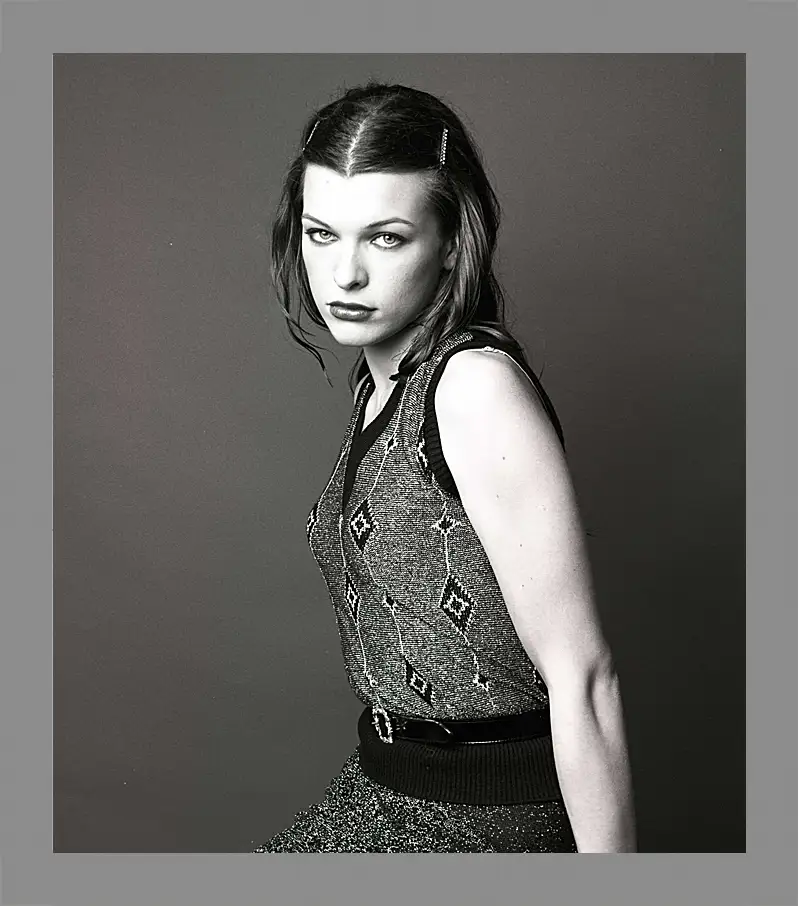 Картина в раме - Милла Йовович. Milla Jovovich