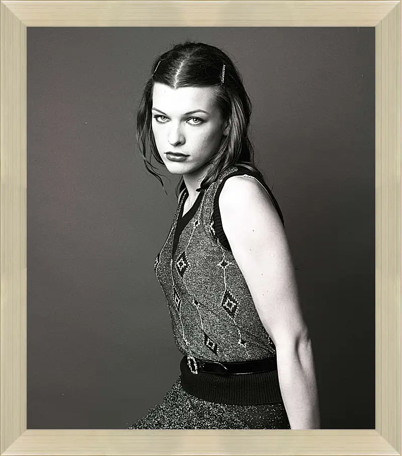 Картина в раме - Милла Йовович. Milla Jovovich