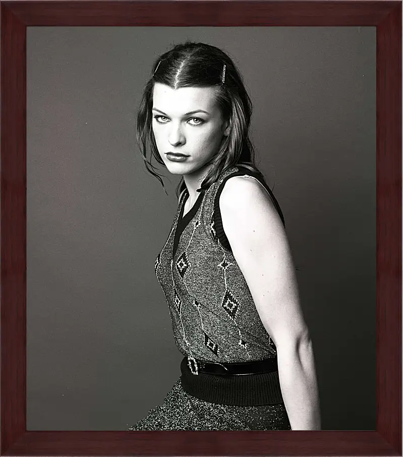 Картина в раме - Милла Йовович. Milla Jovovich