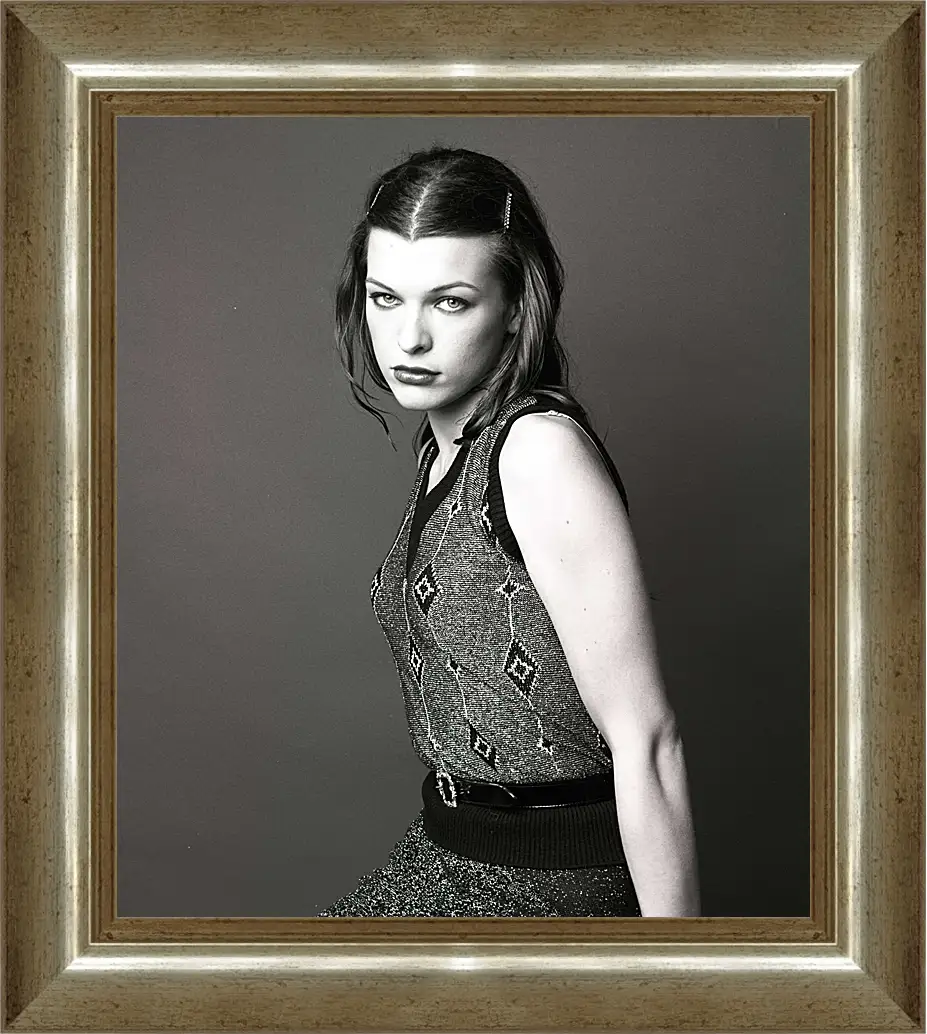 Картина в раме - Милла Йовович. Milla Jovovich