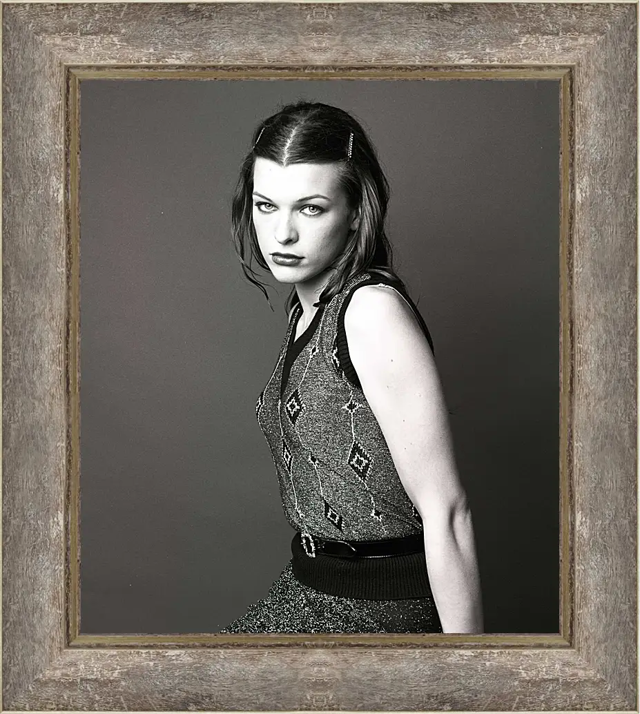 Картина в раме - Милла Йовович. Milla Jovovich