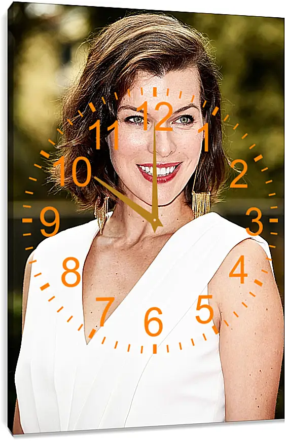 Часы картина - Милла Йовович. Milla Jovovich