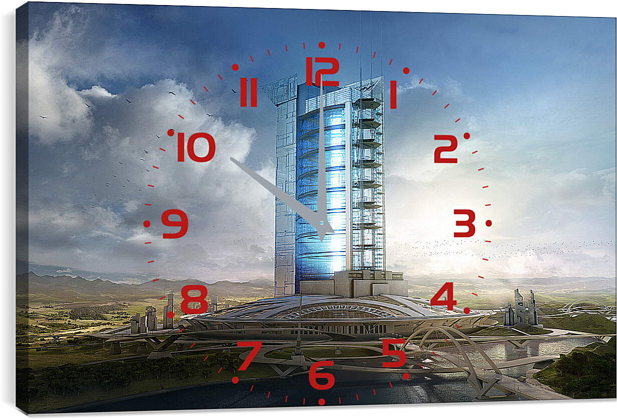Часы картина - Город
