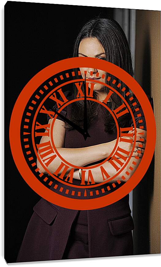 Часы картина - Мила Кунис. Mila Kunis