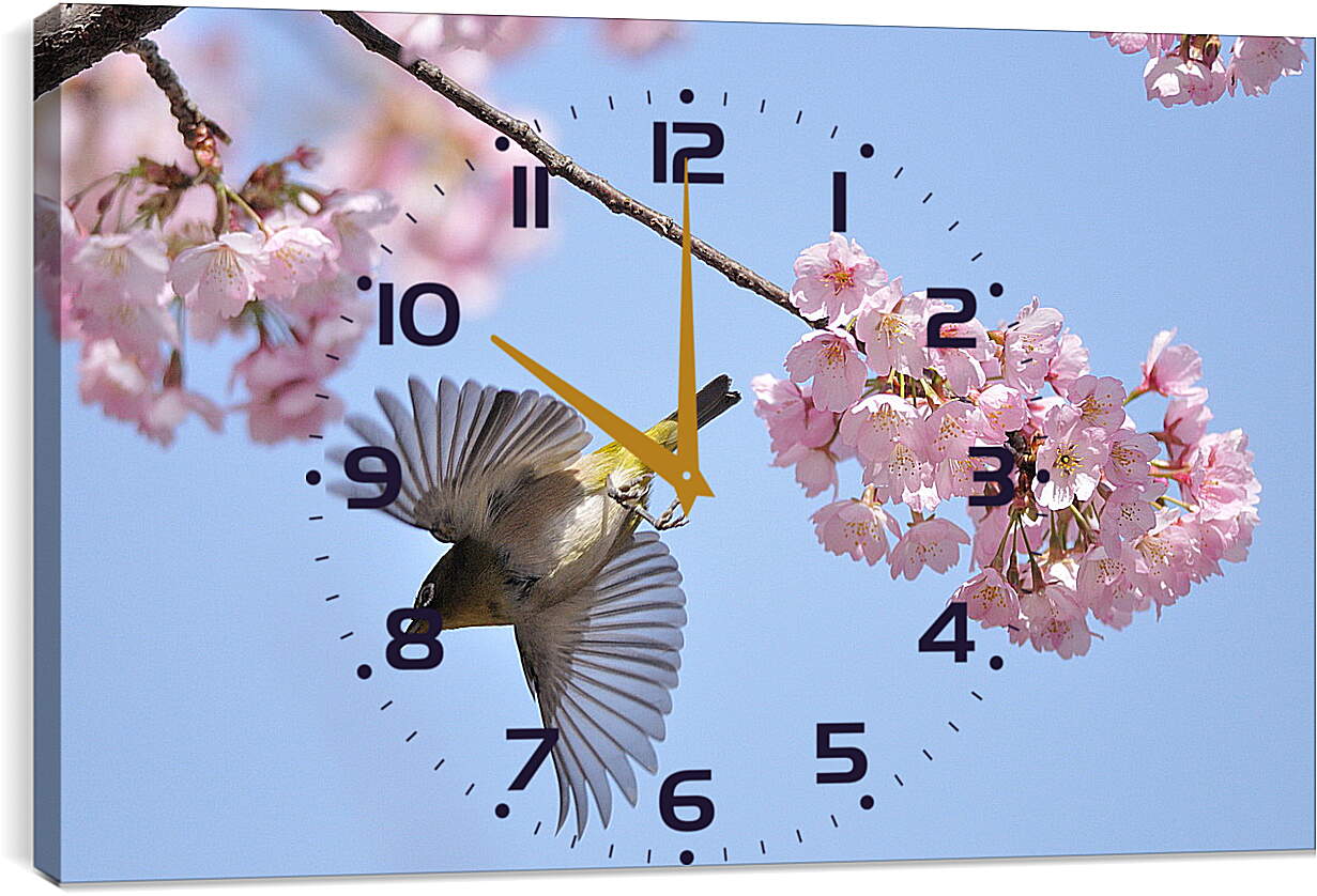 Часы картина - Весна