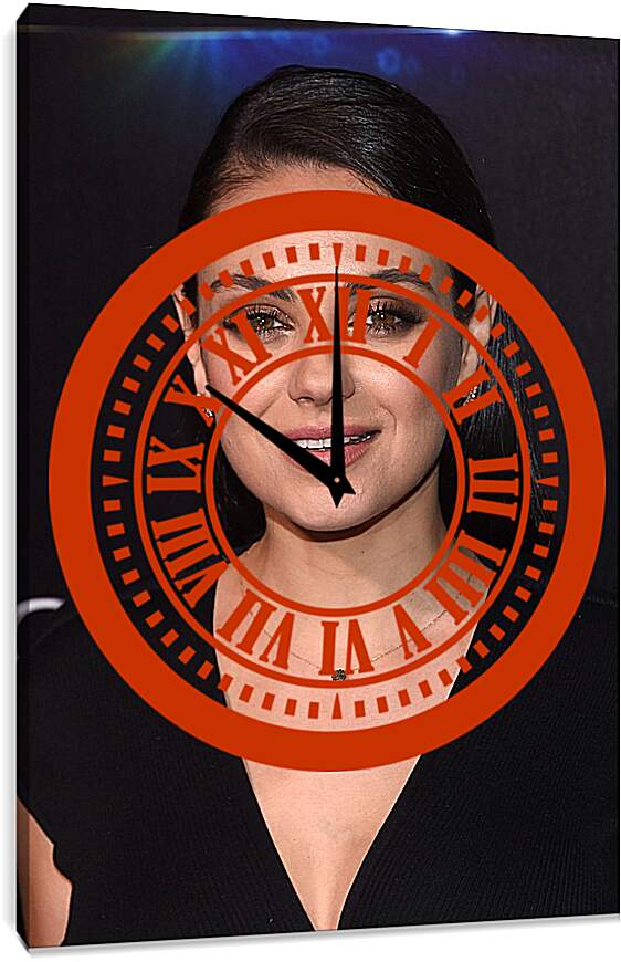 Часы картина - Мила Кунис. Mila Kunis
