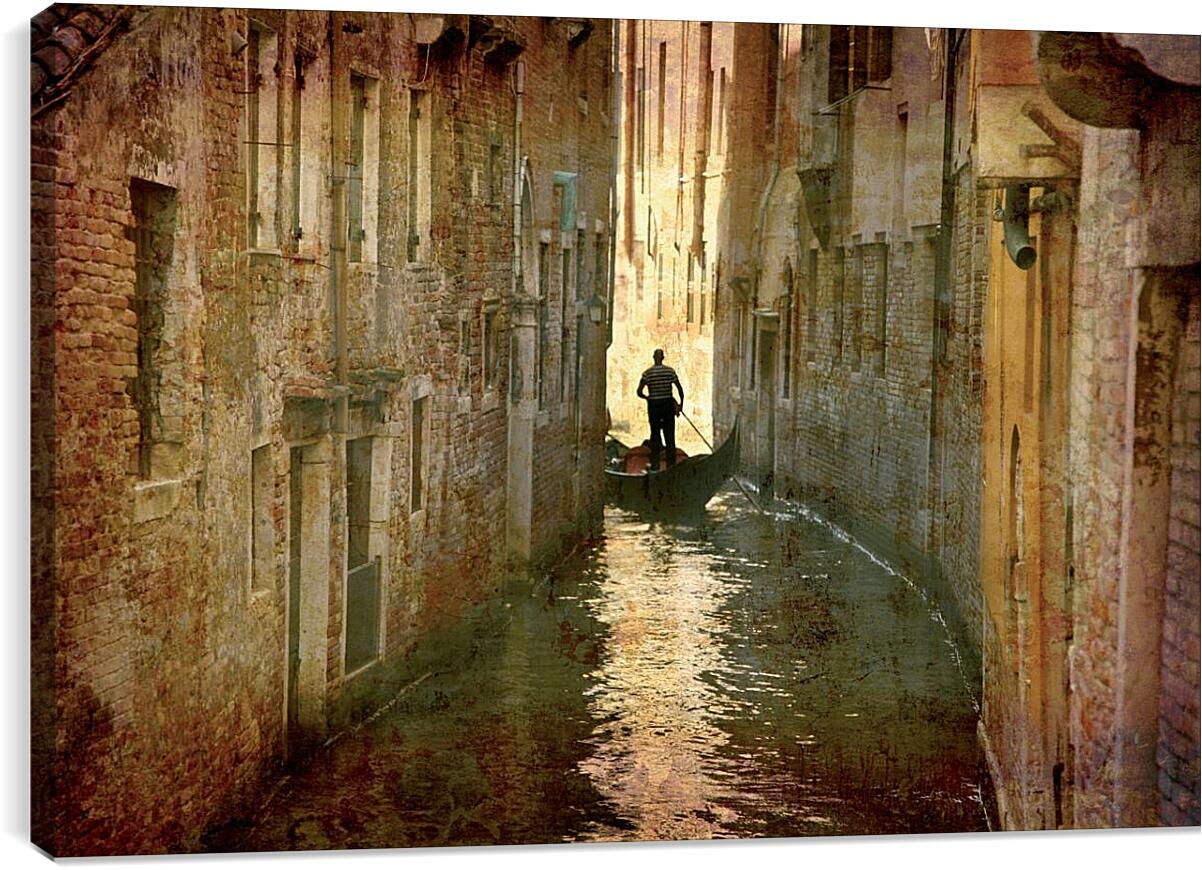Постер и плакат - В узком канале Венеции
