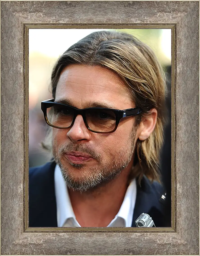 Картина в раме - Брэд Питт. Brad Pitt