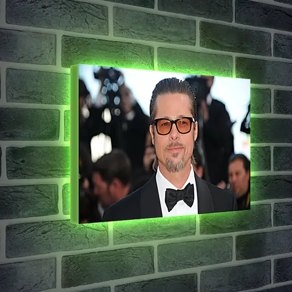 Лайтбокс световая панель - Брэд Питт. Brad Pitt