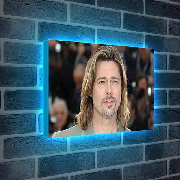 Лайтбокс световая панель - Брэд Питт. Brad Pitt