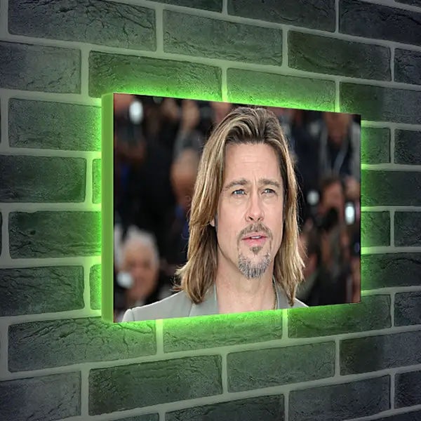 Лайтбокс световая панель - Брэд Питт. Brad Pitt