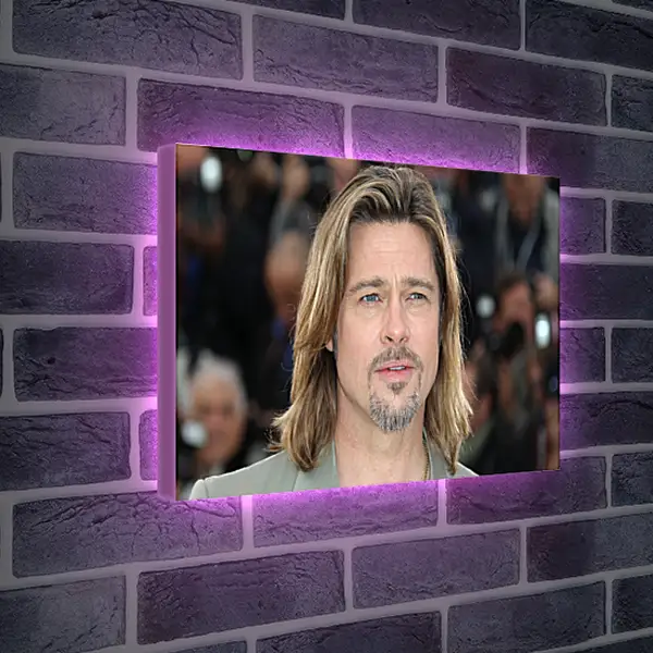 Лайтбокс световая панель - Брэд Питт. Brad Pitt