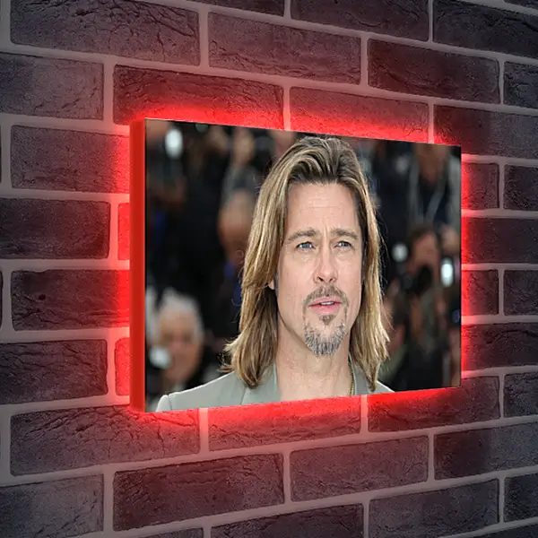 Лайтбокс световая панель - Брэд Питт. Brad Pitt