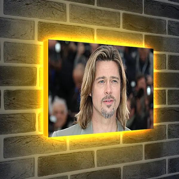 Лайтбокс световая панель - Брэд Питт. Brad Pitt