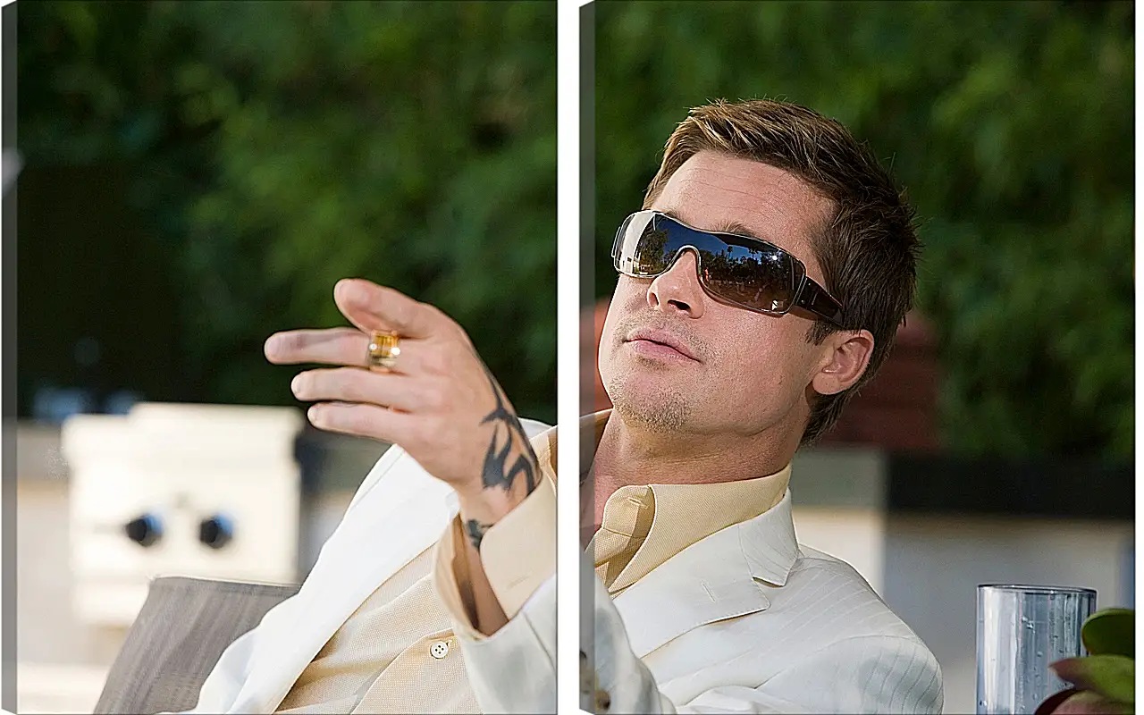 Модульная картина - Брэд Питт. Brad Pitt