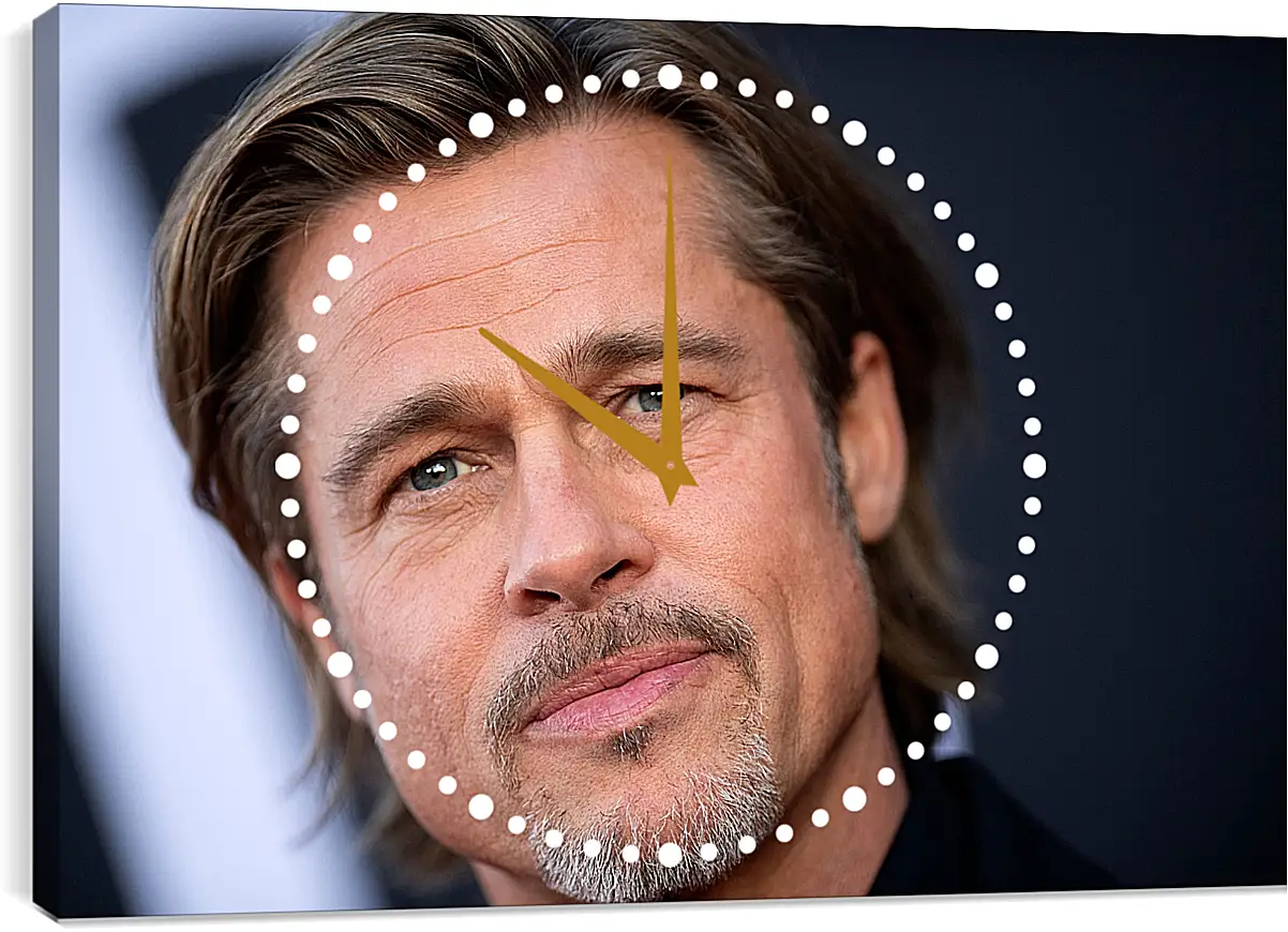 Часы картина - Брэд Питт. Brad Pitt