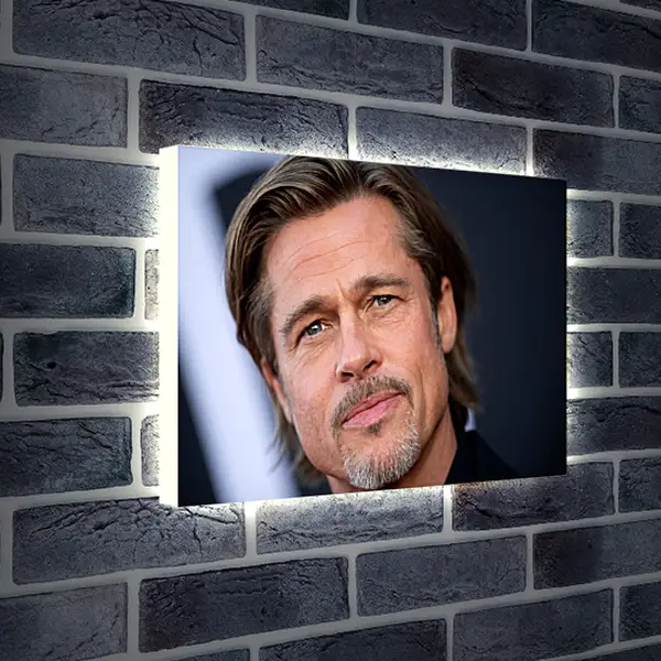 Лайтбокс световая панель - Брэд Питт. Brad Pitt