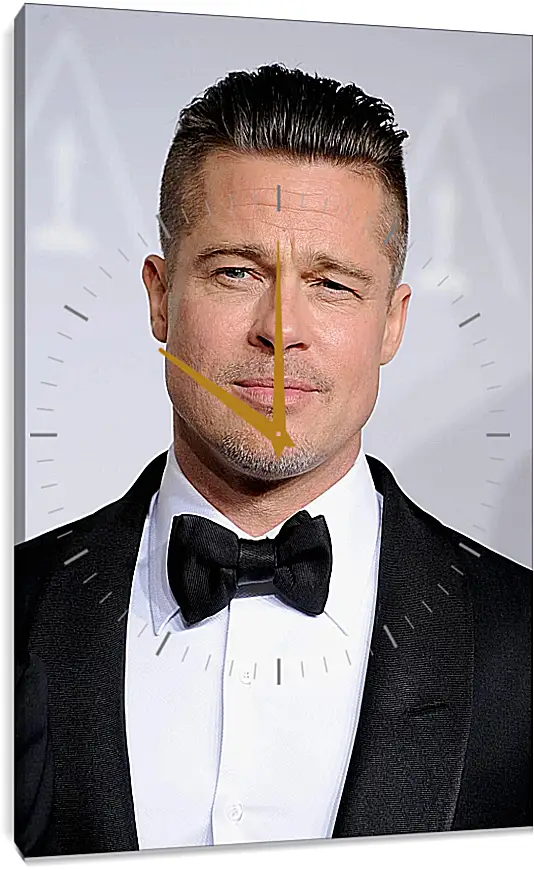 Часы картина - Брэд Питт. Brad Pitt