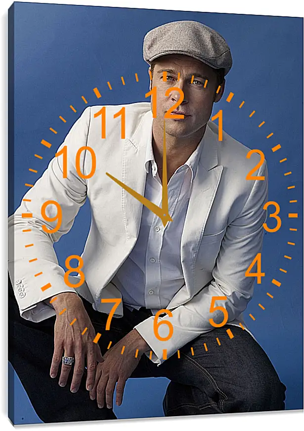 Часы картина - Брэд Питт. Brad Pitt
