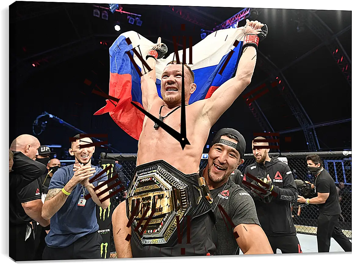 Часы картина - UFC. MMA. Пётр Ян