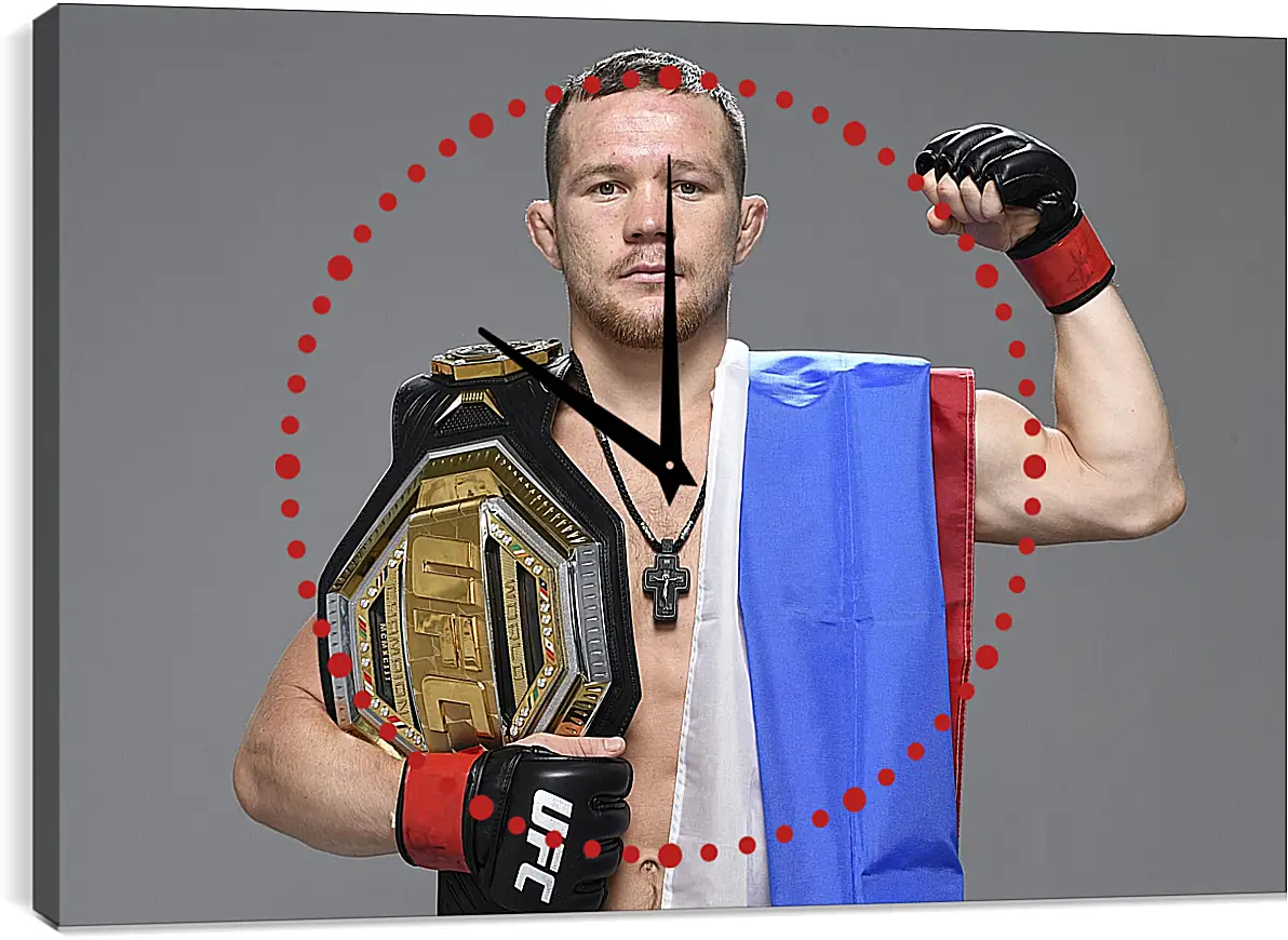 Часы картина - UFC. MMA. Пётр Ян