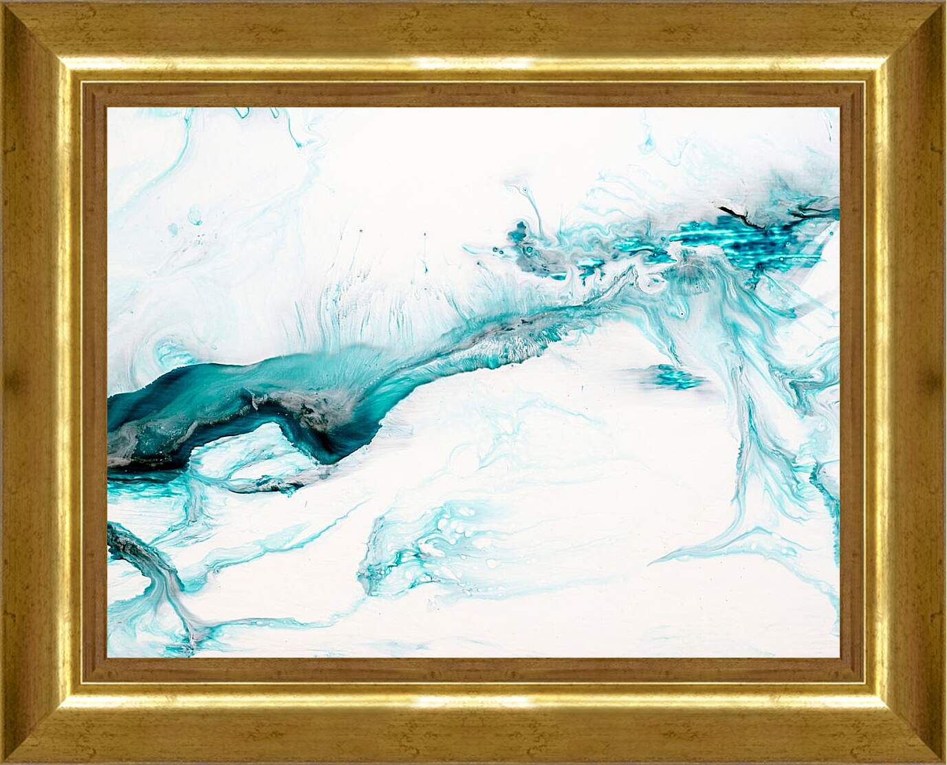 Картина в раме - Ледяное озеро