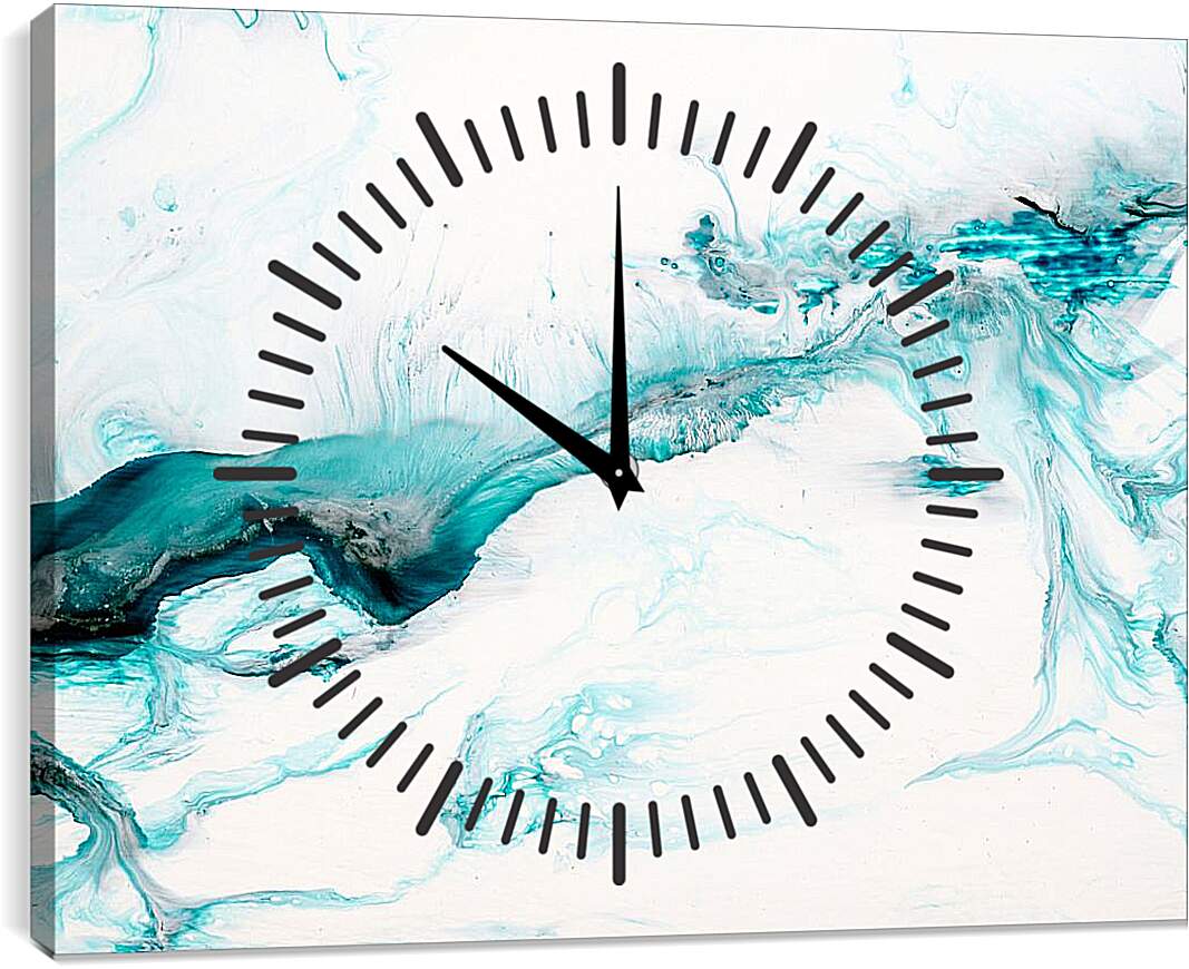 Часы картина - Ледяное озеро
