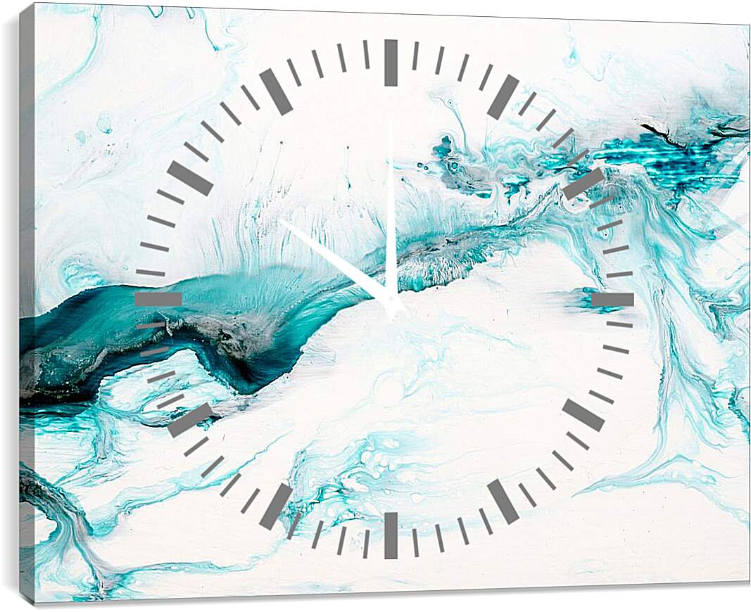 Часы картина - Ледяное озеро