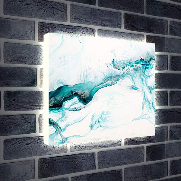 Лайтбокс световая панель - Ледяное озеро
