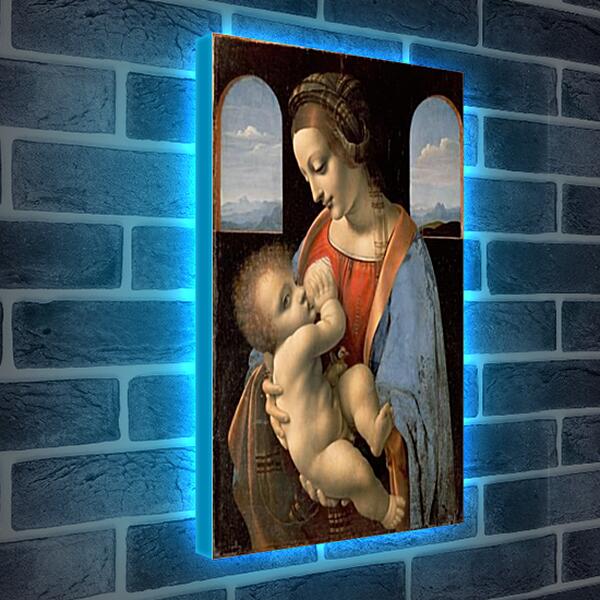 Лайтбокс световая панель - Мадонна с младенцем. Леонардо да Винчи