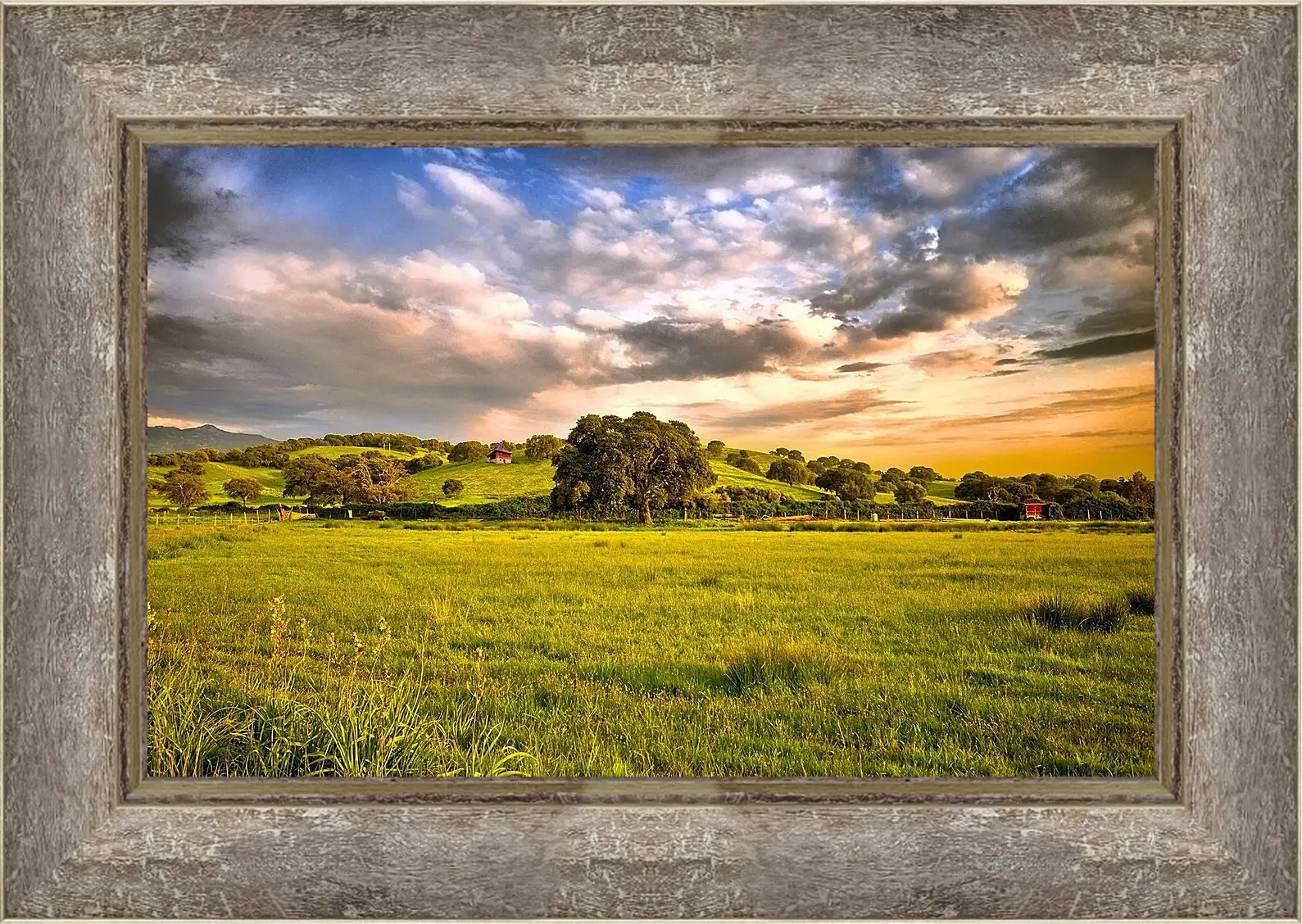Картина в раме - Лето