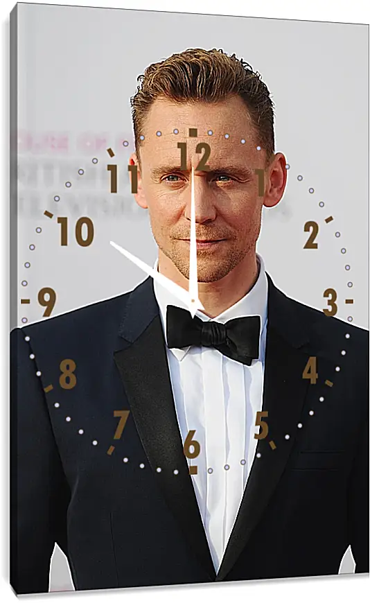Часы картина - Том Хиддлстон. Thomas Hiddleston