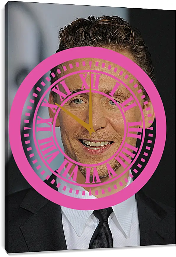 Часы картина - Том Хиддлстон. Thomas Hiddleston