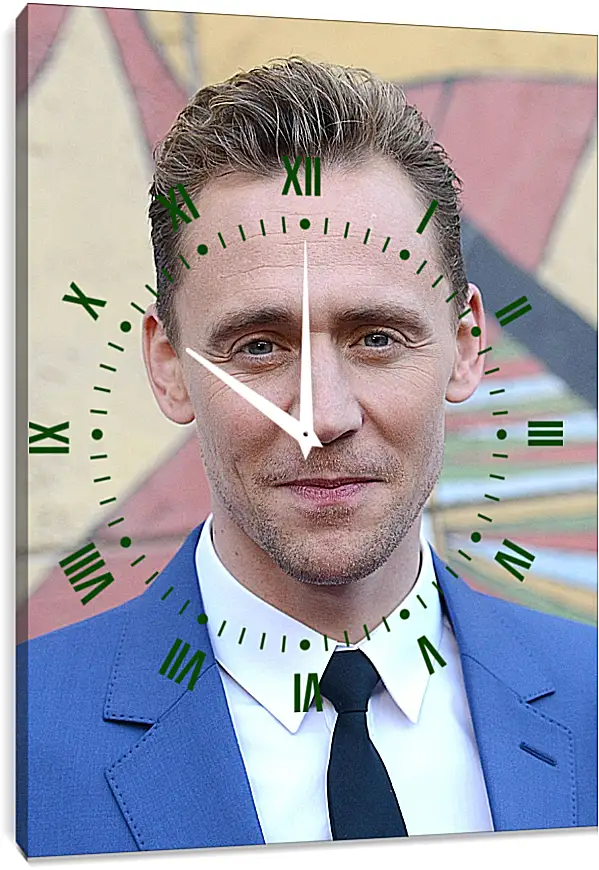 Часы картина - Том Хиддлстон. Thomas Hiddleston