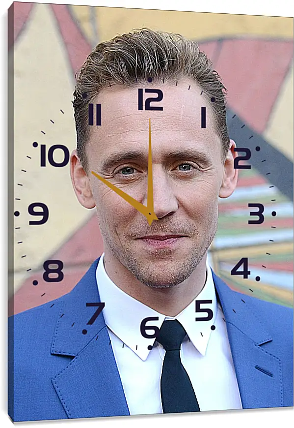 Часы картина - Том Хиддлстон. Thomas Hiddleston