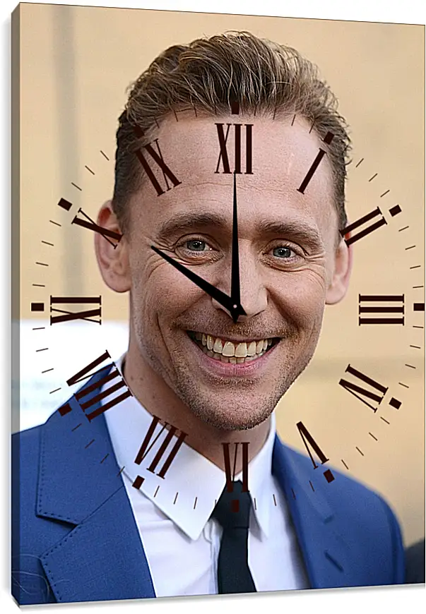 Часы картина - Том Хиддлстон. Thomas Hiddleston