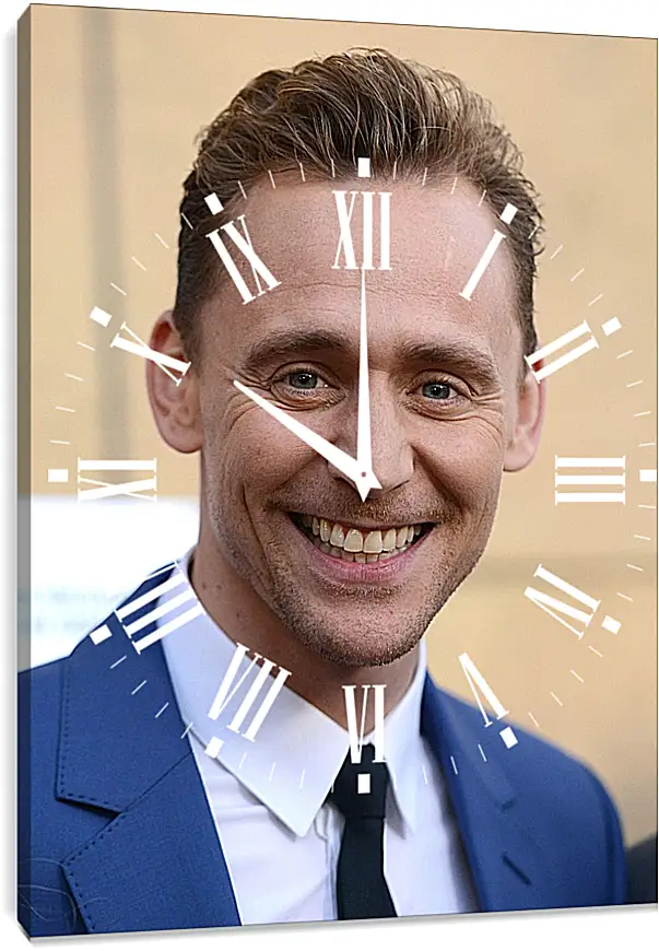 Часы картина - Том Хиддлстон. Thomas Hiddleston