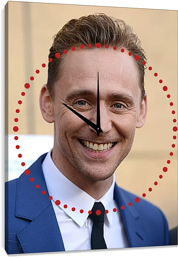 Часы картина - Том Хиддлстон. Thomas Hiddleston