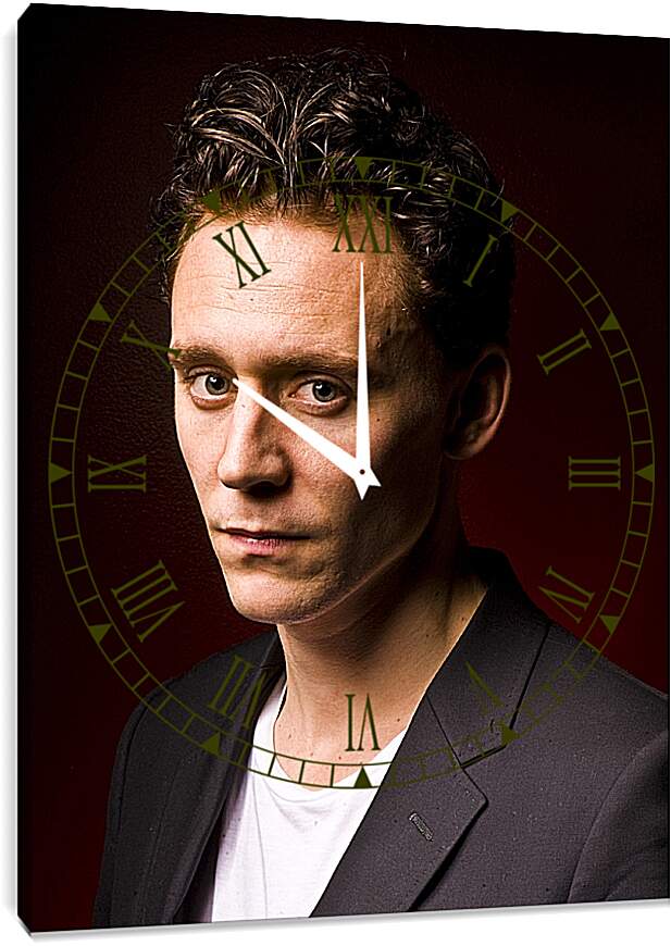 Часы картина - Том Хиддлстон. Thomas Hiddleston