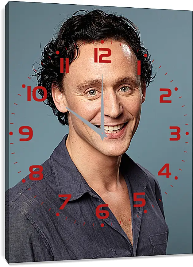 Часы картина - Том Хиддлстон. Thomas Hiddleston