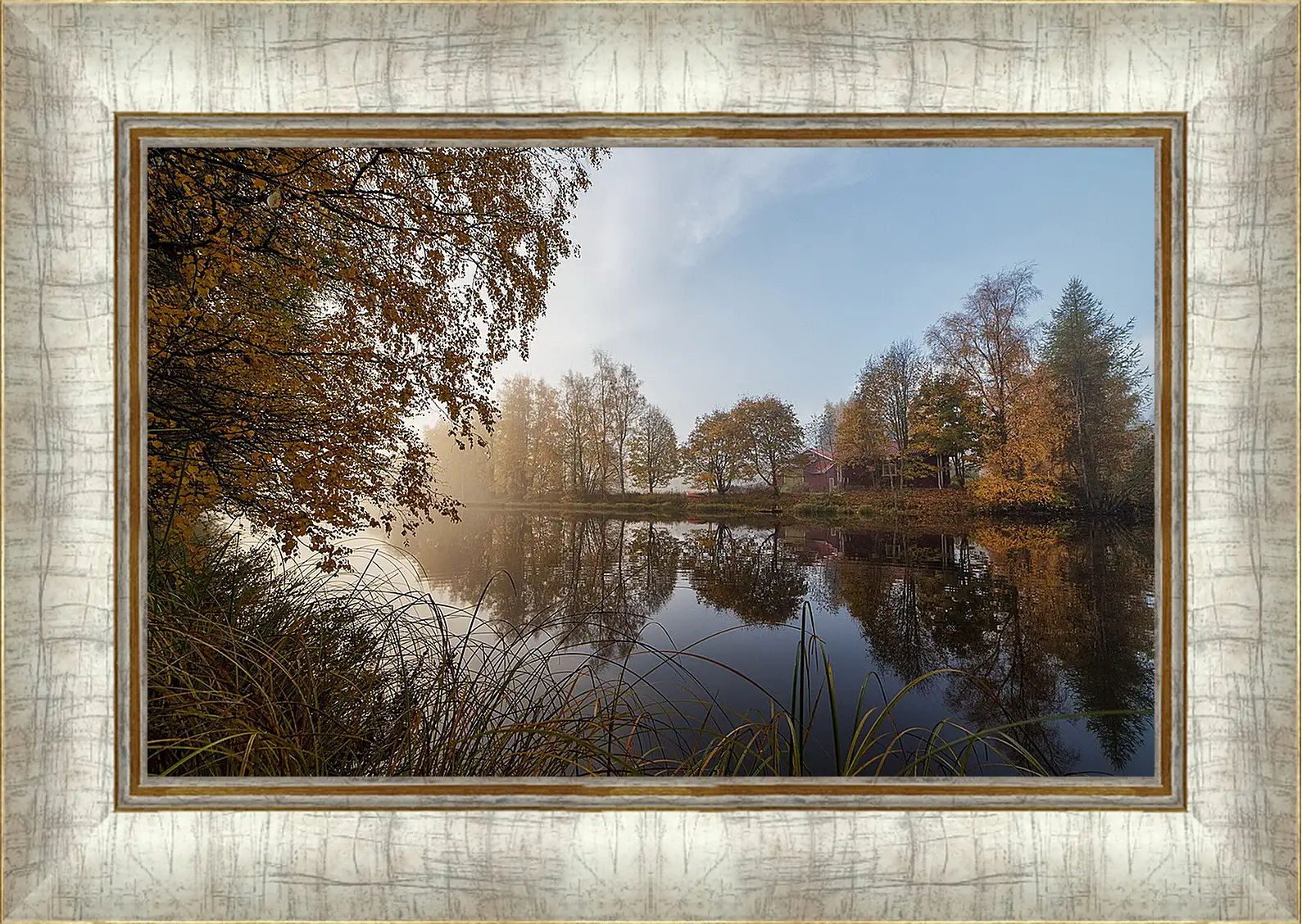 Картина в раме - Осень