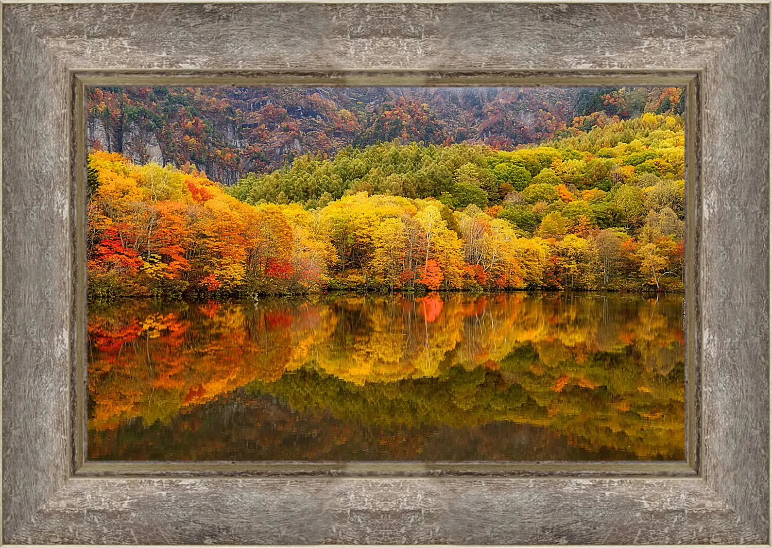 Картина в раме - Осень