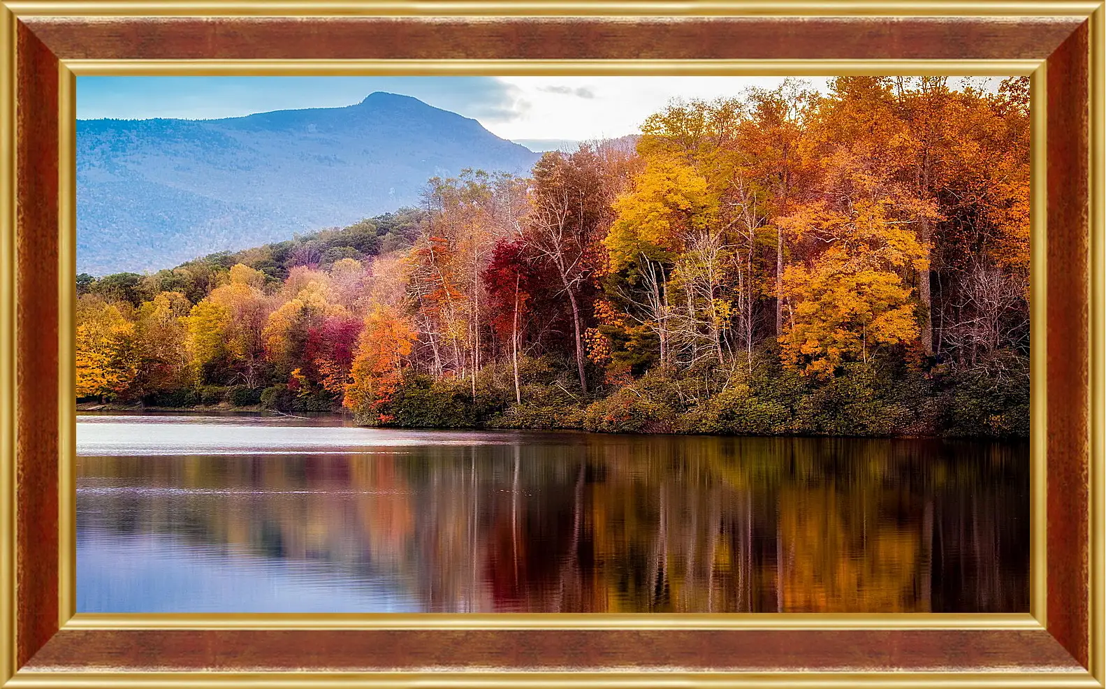 Картина в раме - Осень